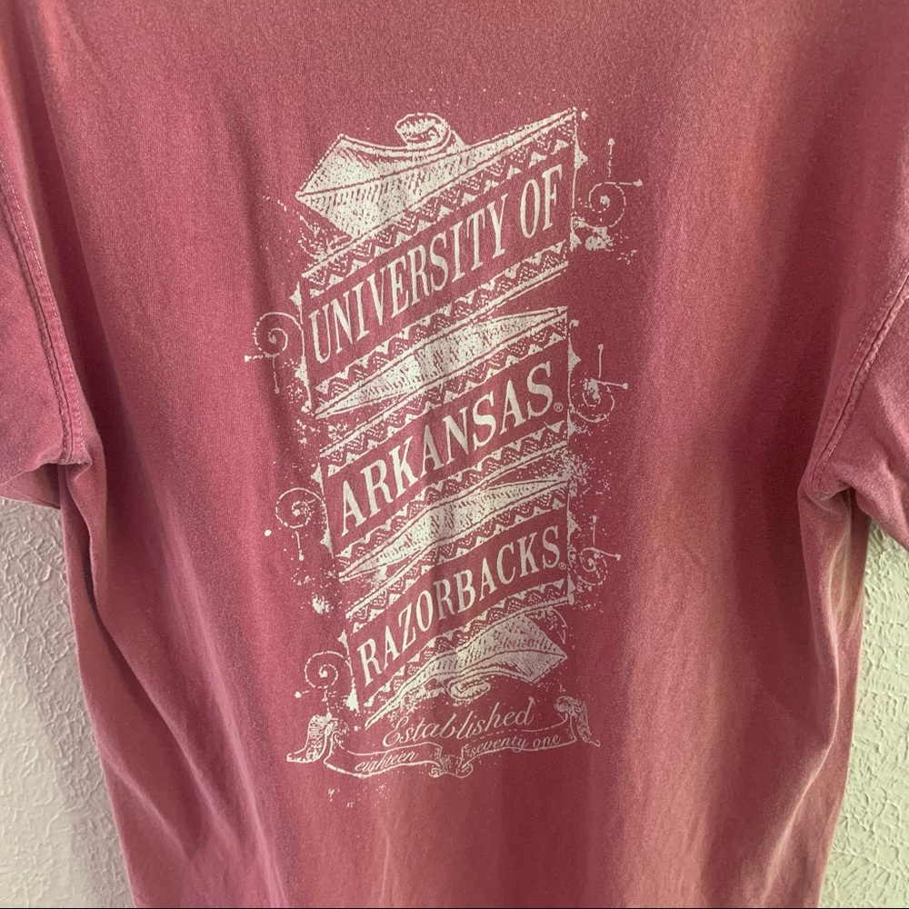 University of Arkansas Razorbacks washed pocket tee Comfort Colors